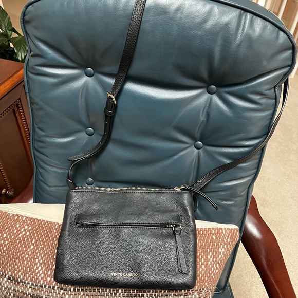 Vince Camuto black leather crossbody bag. In excellent condition, never used. - Picture 10 of 10